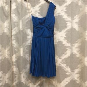 Halston Heritage one-shoulder pleated, size 6.